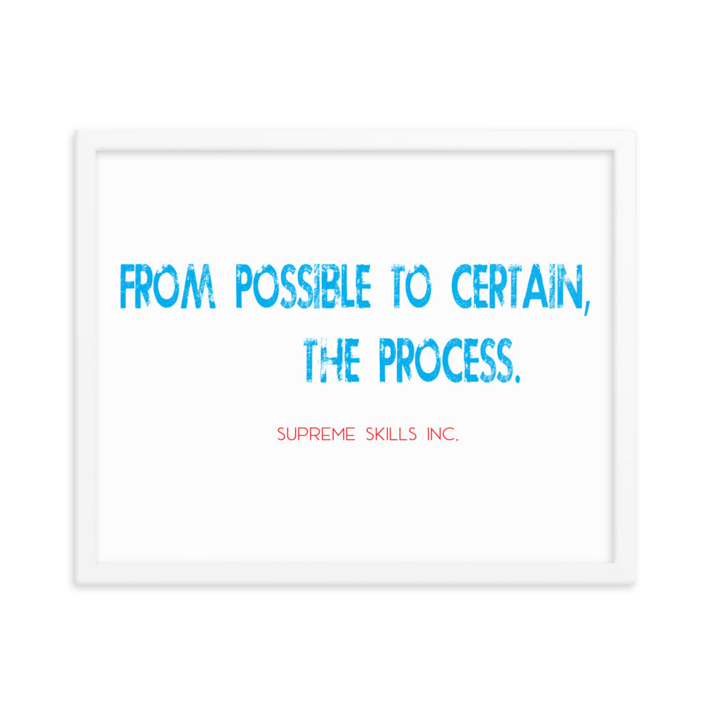 POSSIBLE TO CERTAIN