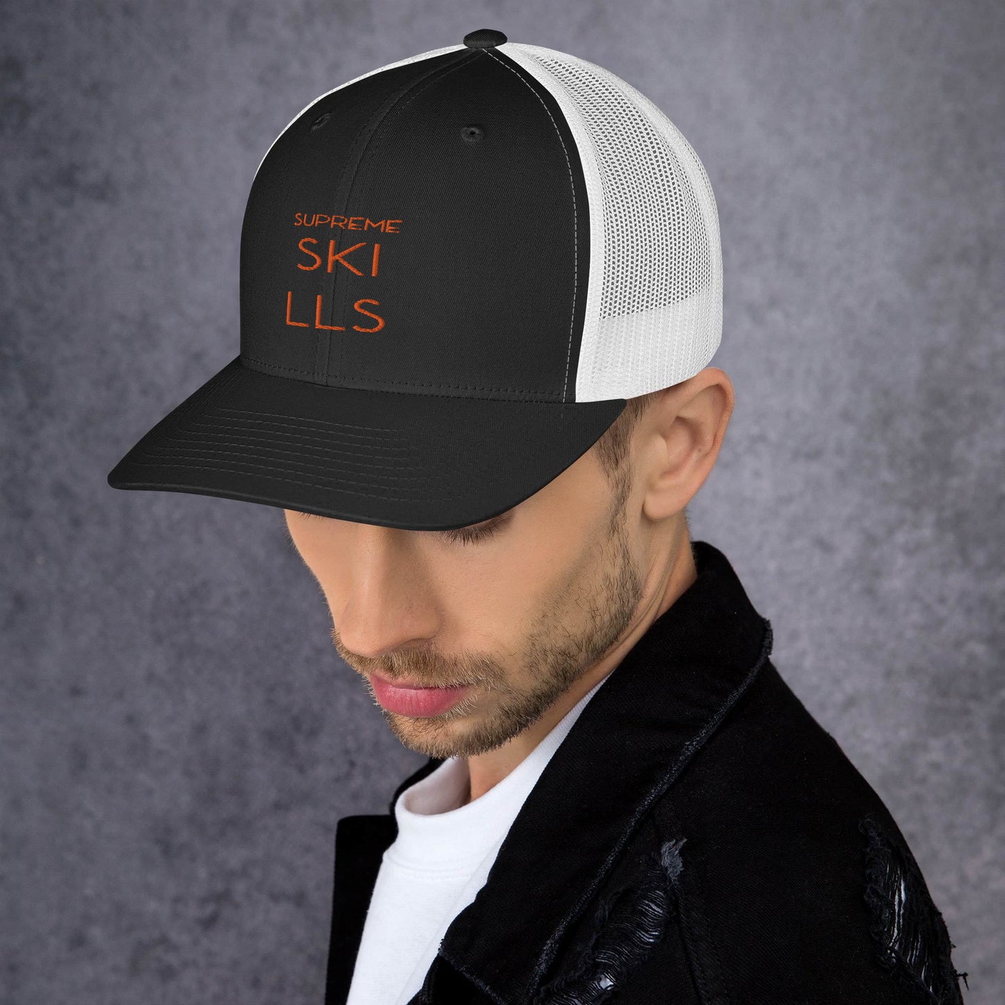 TRUCKER BLK/ORG