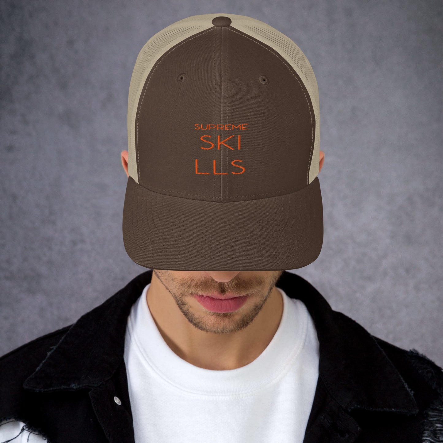 TRUCKER BLK/ORG