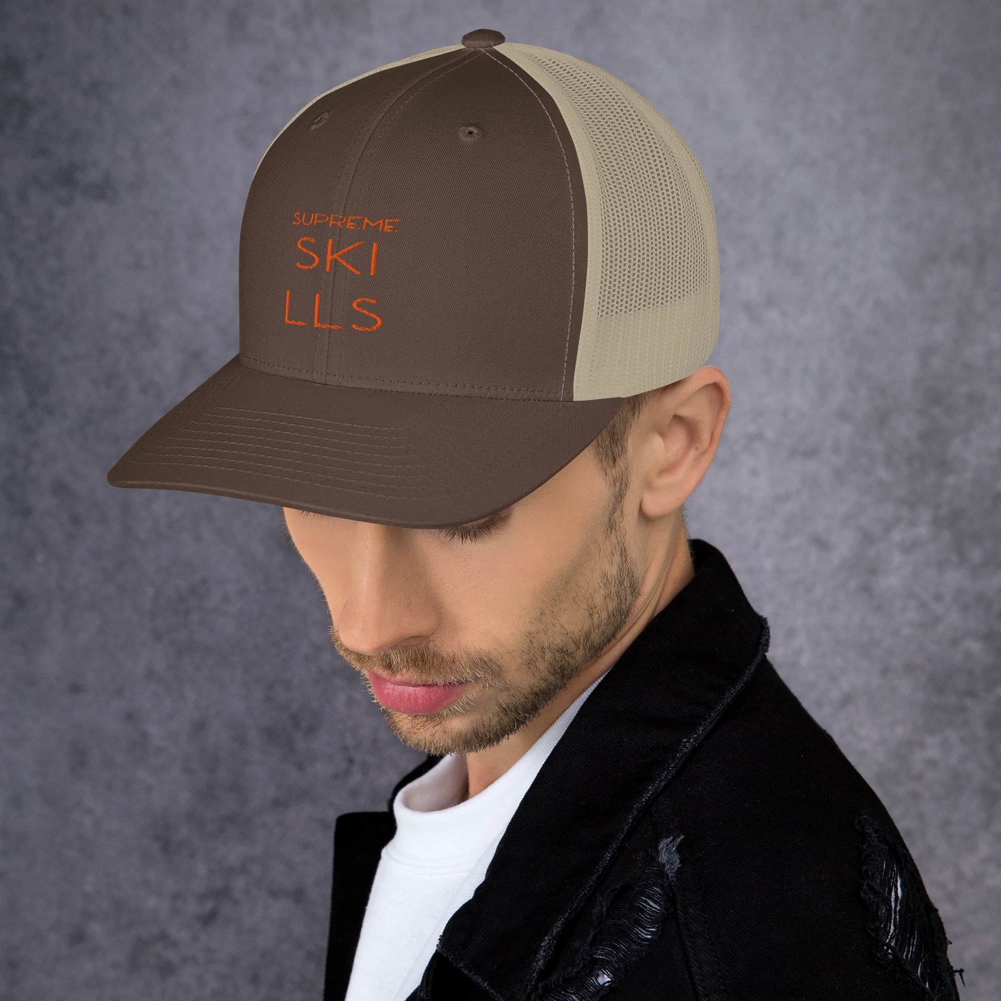 TRUCKER BLK/ORG