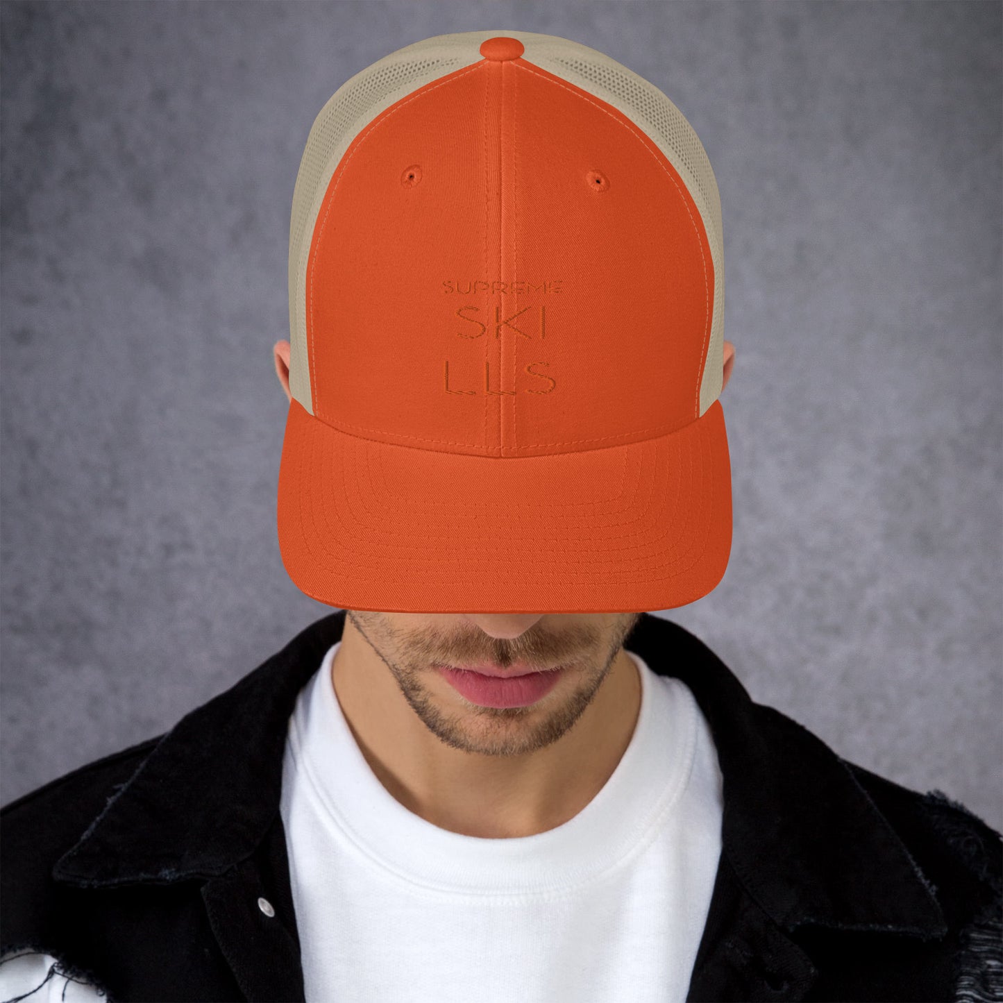 TRUCKER BLK/ORG