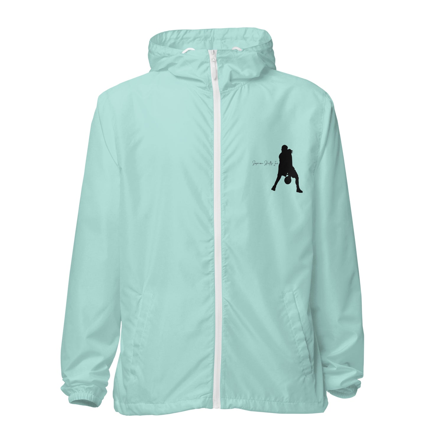 LADIES 1 SHOT" zip up windbreaker