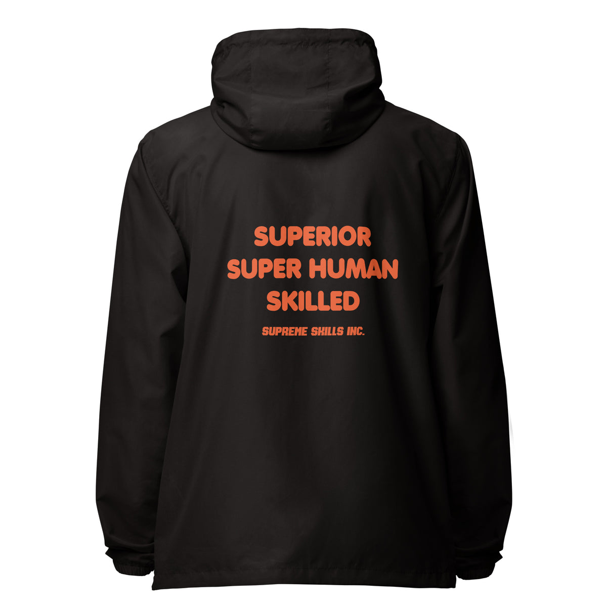"ORANGE SUPERIOR" zip up windbreaker