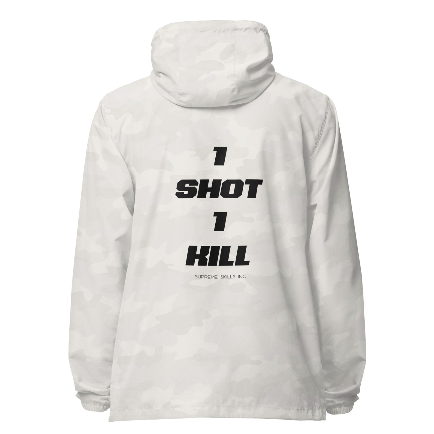 LADIES 1 SHOT" zip up windbreaker