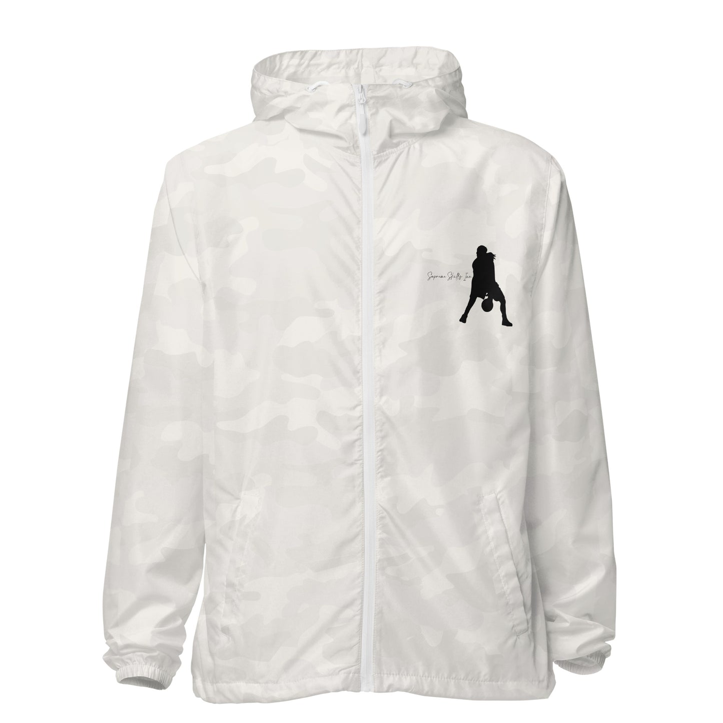 LADIES 1 SHOT" zip up windbreaker