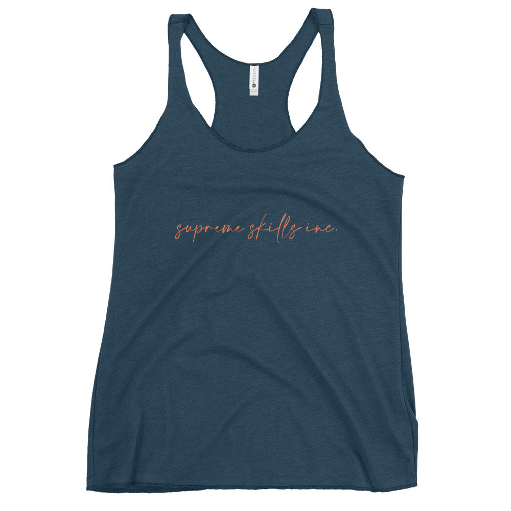 WOMENS BLK RACER TANK 2