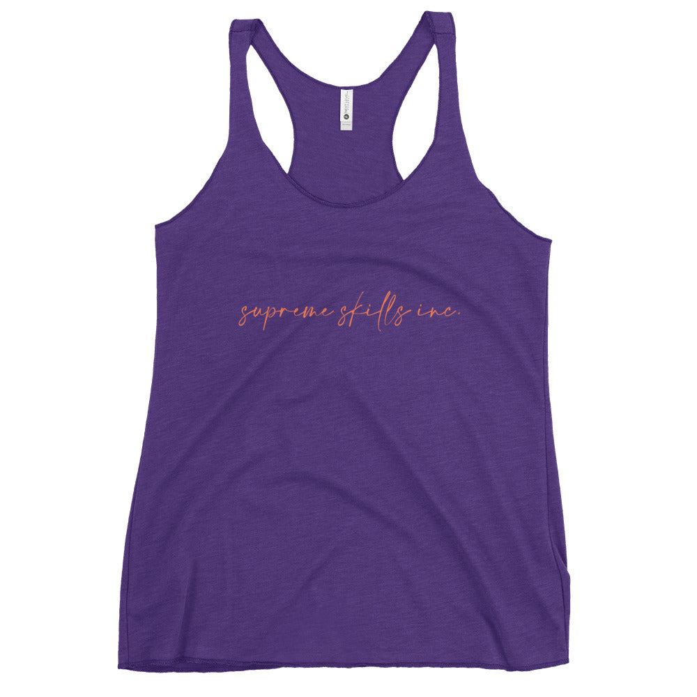 WOMENS BLK RACER TANK 2