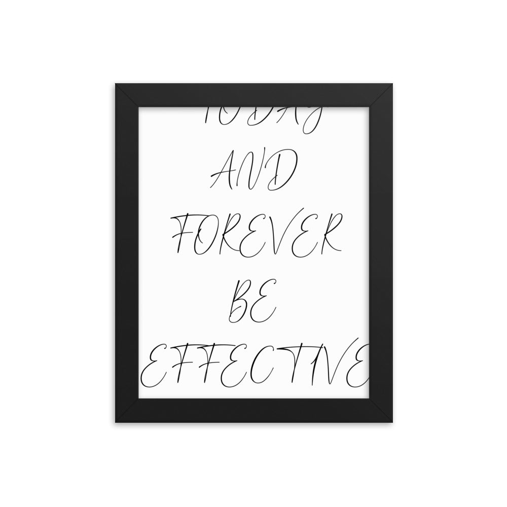 TODAY AND FOREVER