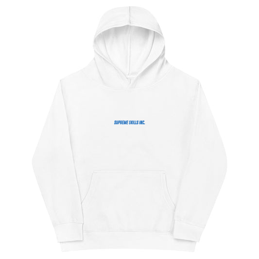 Kids "WHITE" 1 fleece company hoodie