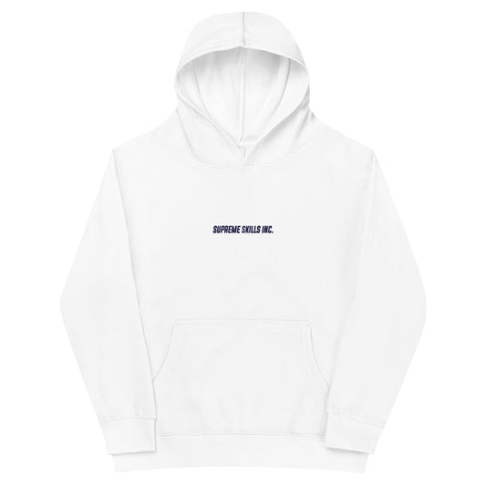 Kids "WHITE" 2 fleece company hoodie