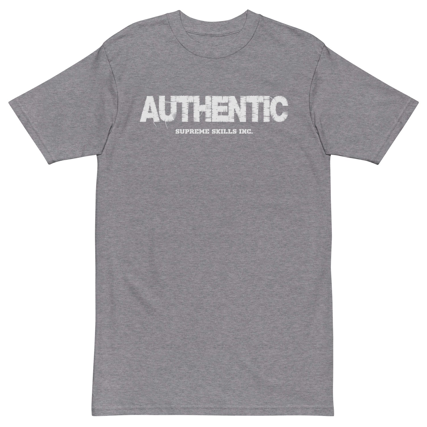 "GRAY POWDER" Men’s premium heavyweight tee