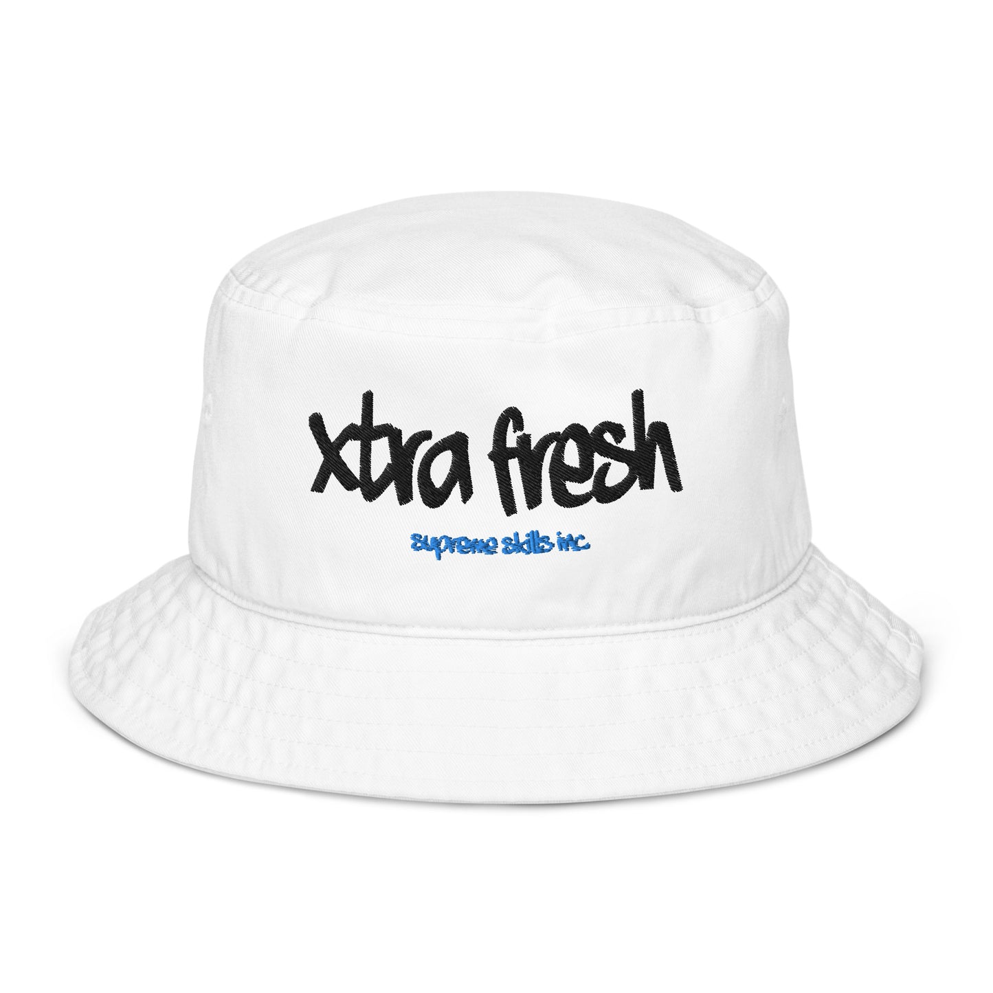 Xtra Fresh white Organic bucket hat