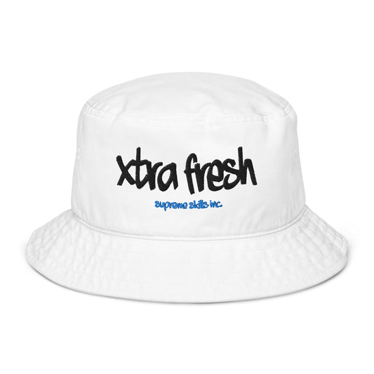 Xtra Fresh white Organic bucket hat