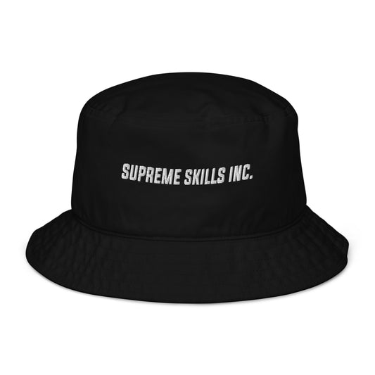 Organic Black bucket hat