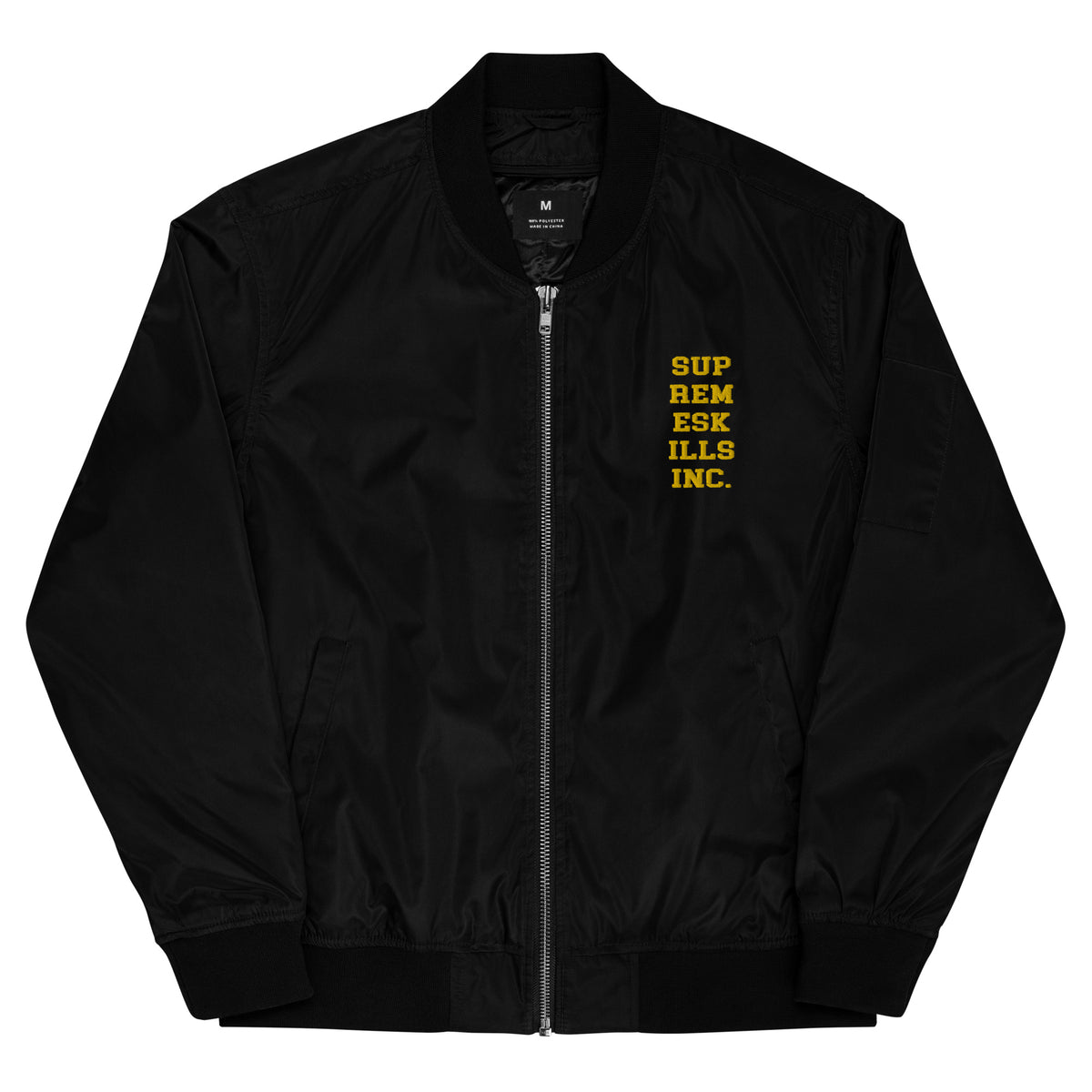 BLACK AND GOLD BOMBER