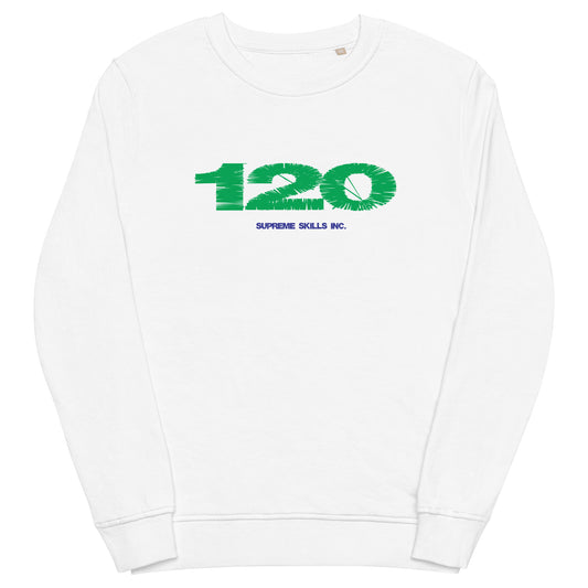 "120" organic sweatshirt