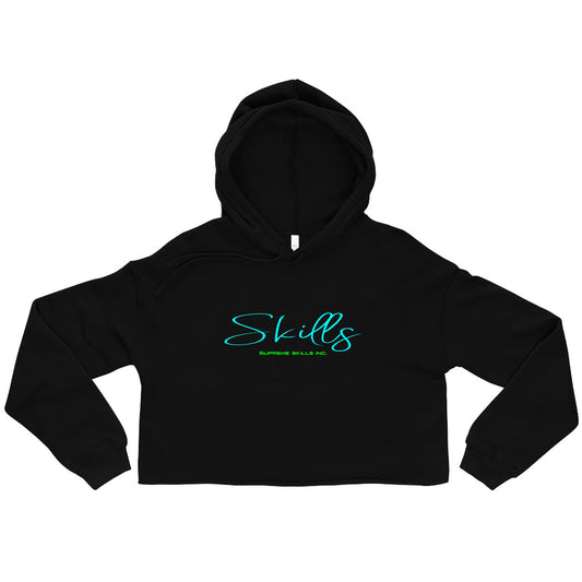 Skills women Crop Hoodie