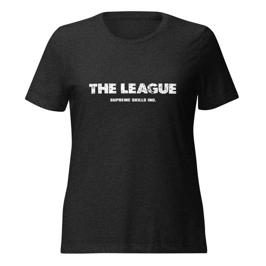 "THE LEAGUE BLACK" Women’s relaxed tri-blend t-shirt
